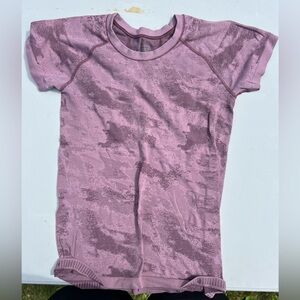 Athleta Pink Camo Momentum Tee